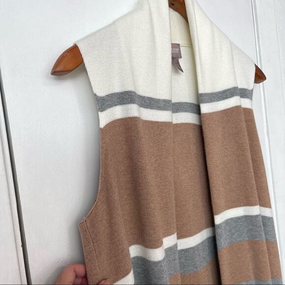 Chicos Off The rack Colorado color block fringe hem vest - Picture 7 of 8